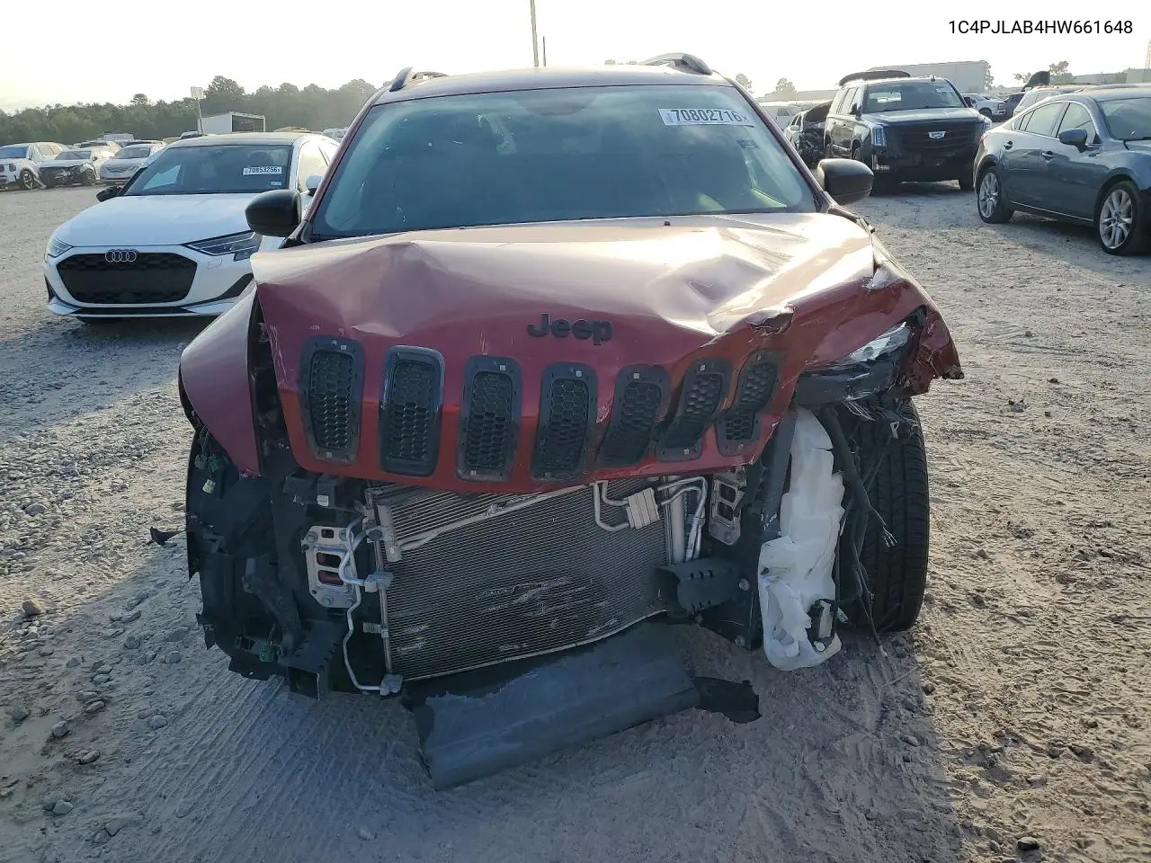 2017 JEEP CHEROKEE VIN 1C4PJLAB4HW661648 — фото 5