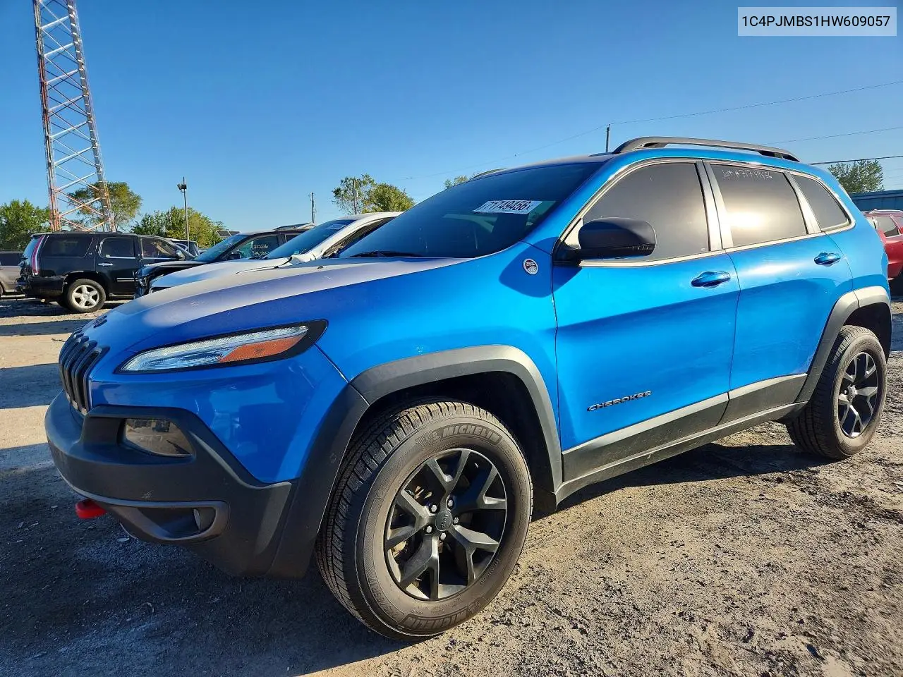 JEEP CHEROKEE 2017, VIN 1C4PJMBS1HW609057