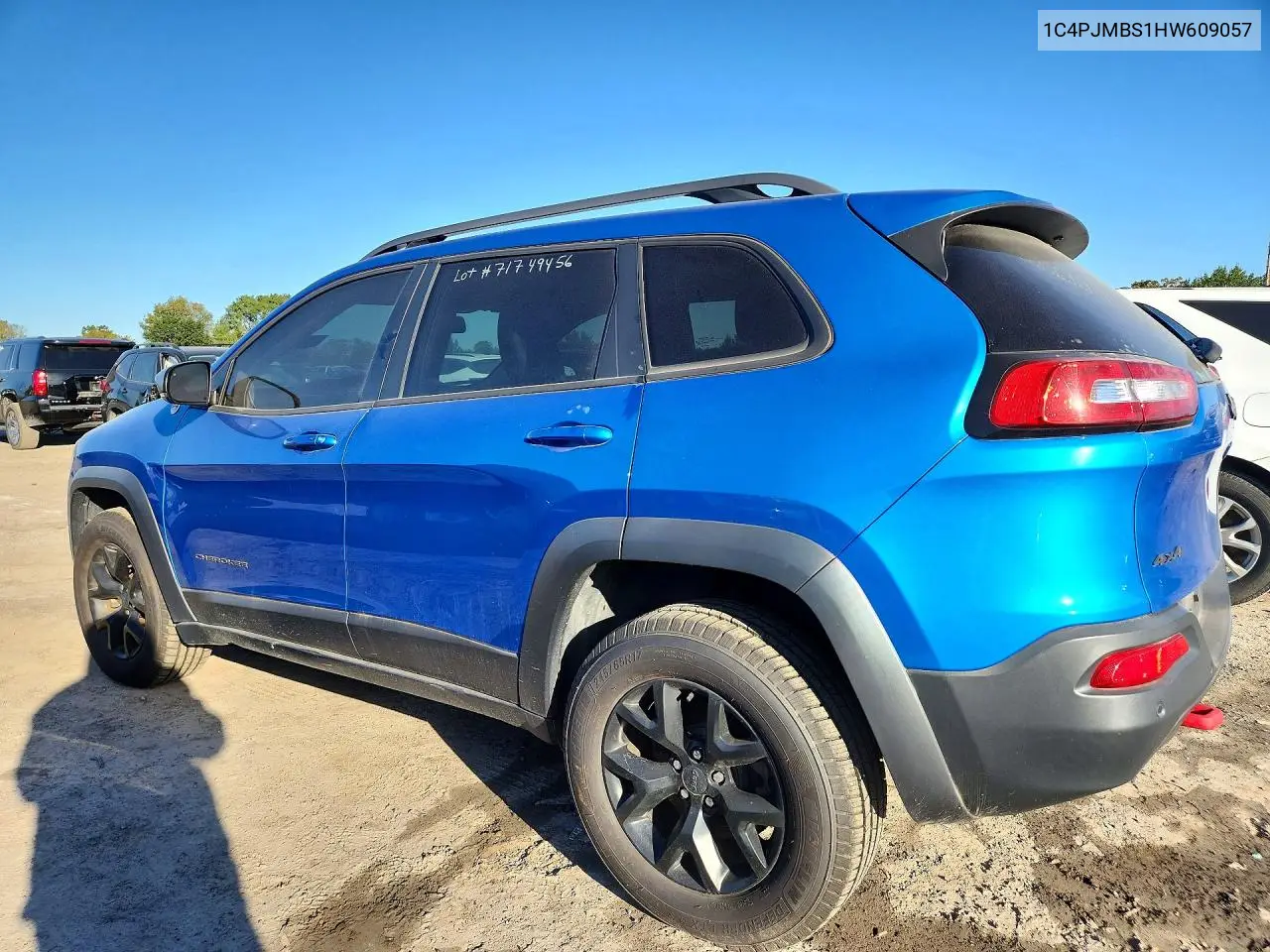 2017 JEEP CHEROKEE VIN 1C4PJMBS1HW609057 — фото 2