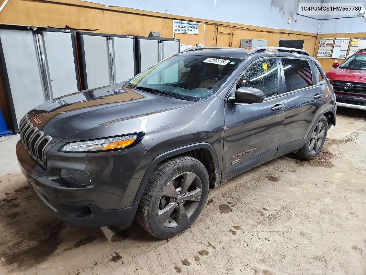 JEEP CHEROKEE 2017, VIN 1C4PJMCS1HW567780