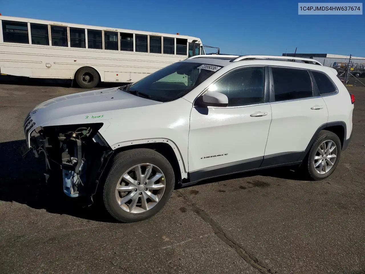 JEEP CHEROKEE 2017, VIN 1C4PJMDS4HW637674