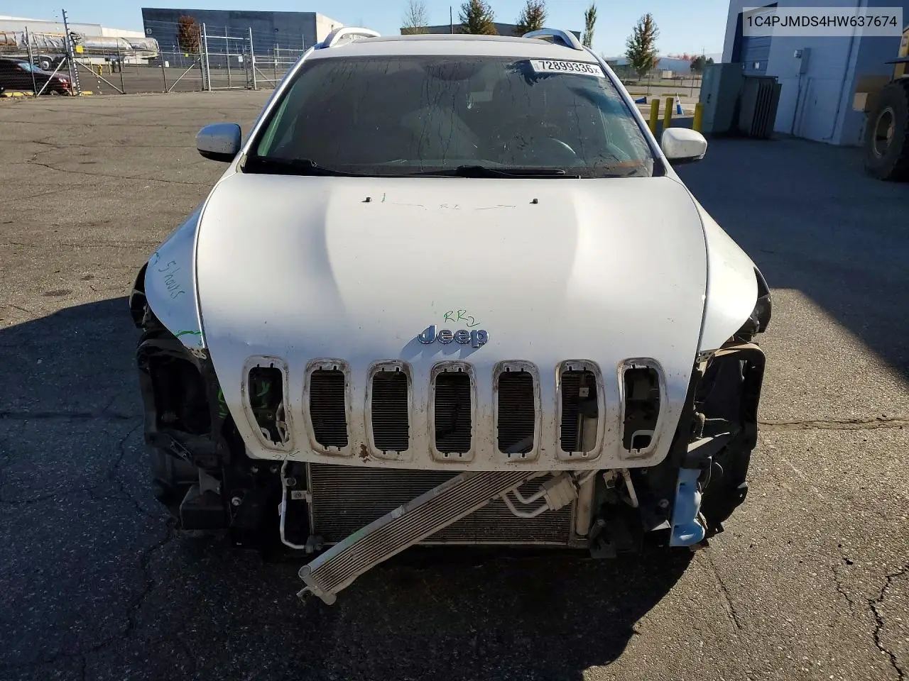2017 JEEP CHEROKEE VIN 1C4PJMDS4HW637674 — фото 5
