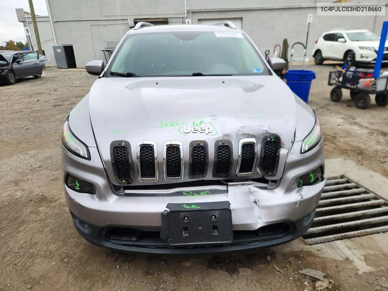 2017 JEEP CHEROKEE VIN 1C4PJLCS3HD218660 — фото 5