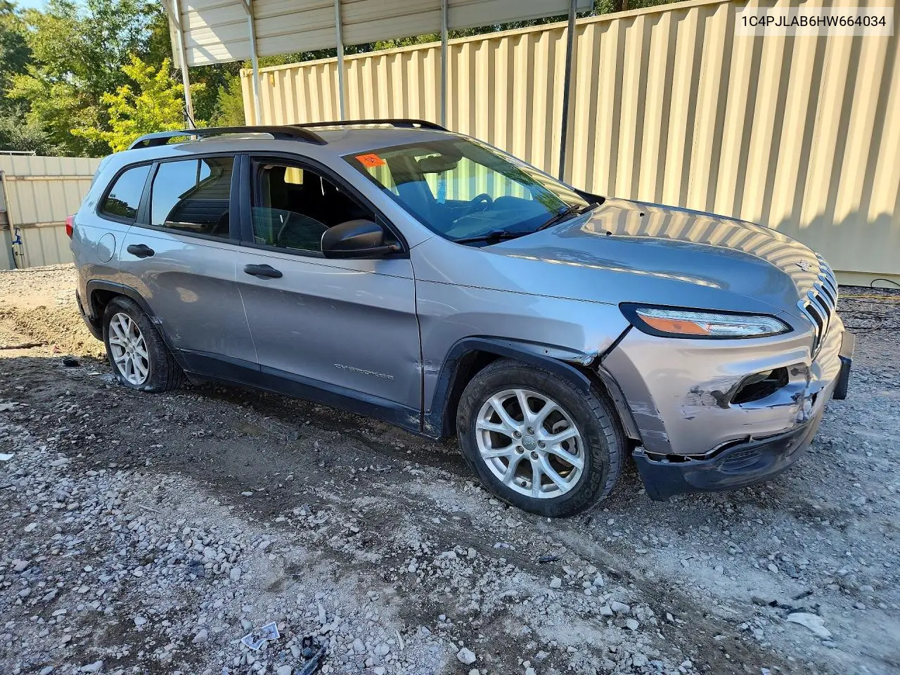 2017 JEEP CHEROKEE VIN 1C4PJLAB6HW664034 — фото 4