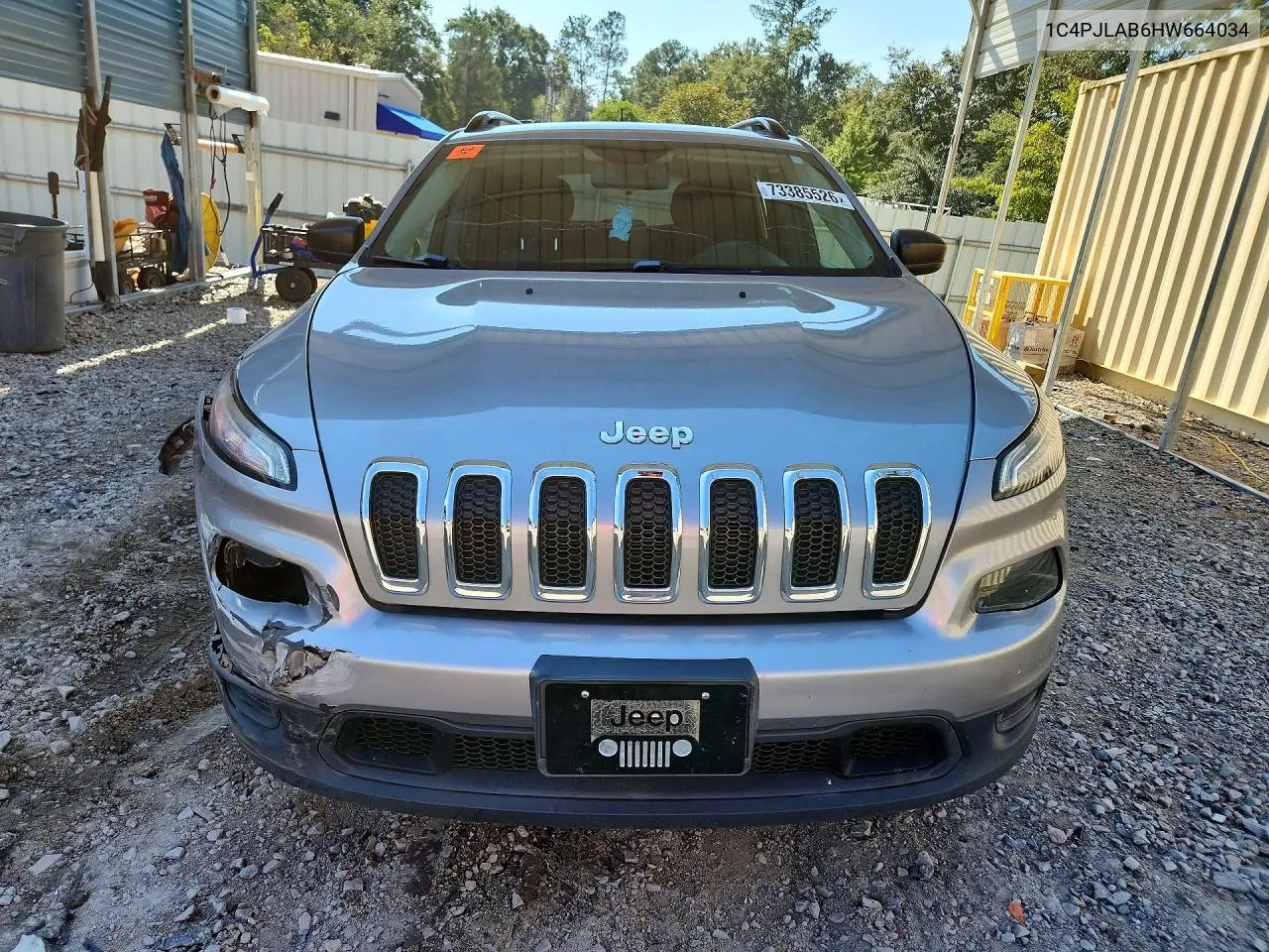 2017 JEEP CHEROKEE VIN 1C4PJLAB6HW664034 — фото 5