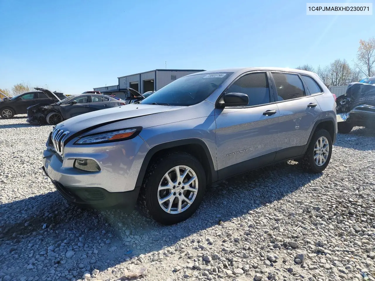JEEP CHEROKEE 2017, VIN 1C4PJMABXHD230071