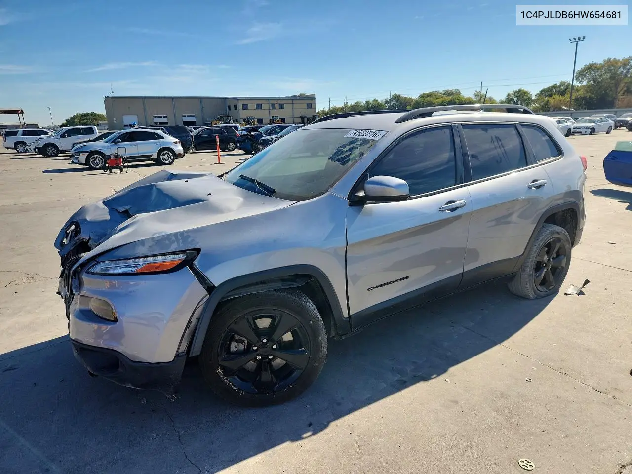 JEEP CHEROKEE 2017, VIN 1C4PJLDB6HW654681