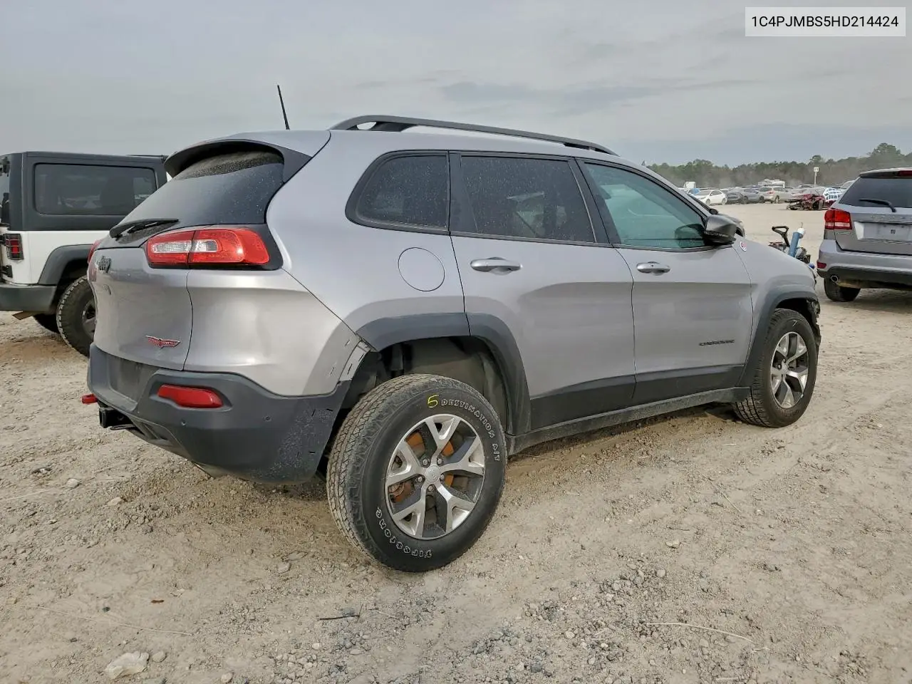 2017 JEEP CHEROKEE VIN 1C4PJMBS5HD214424 — фото 3