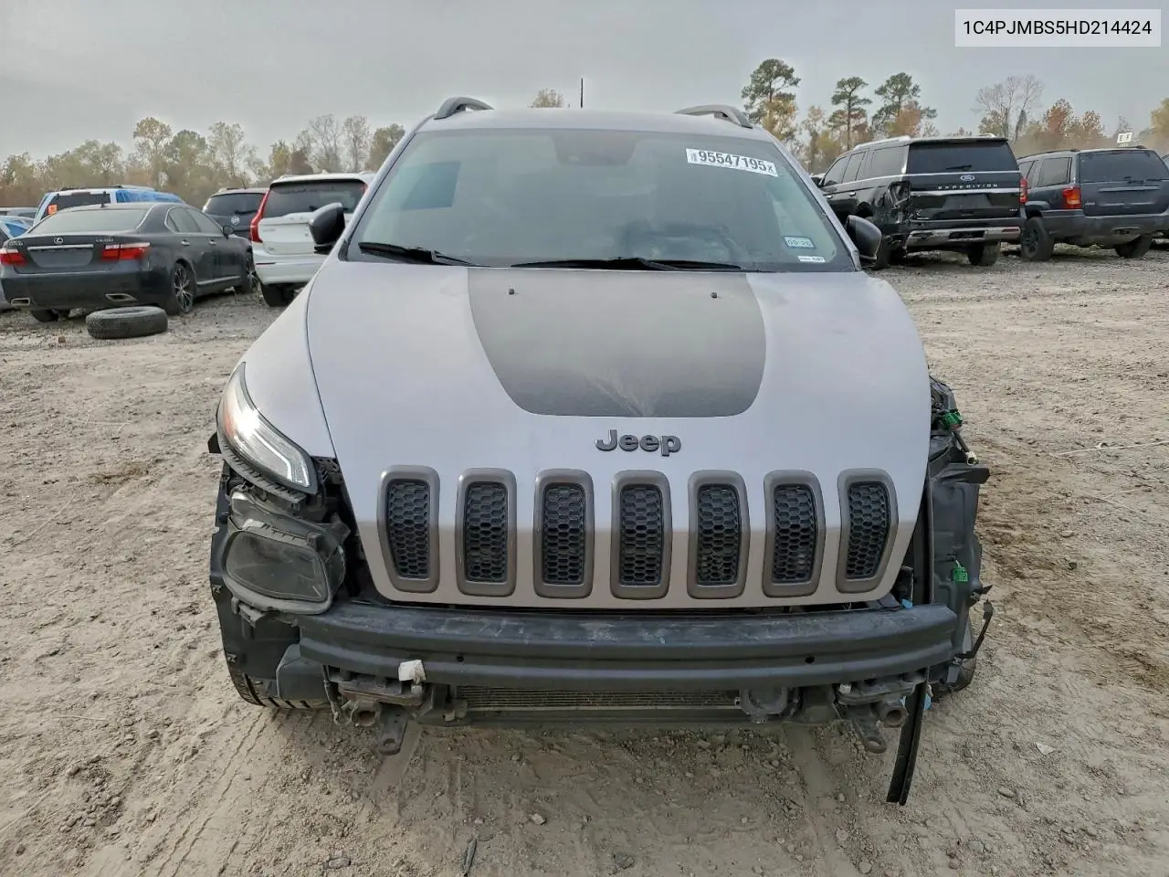 2017 JEEP CHEROKEE VIN 1C4PJMBS5HD214424 — фото 5
