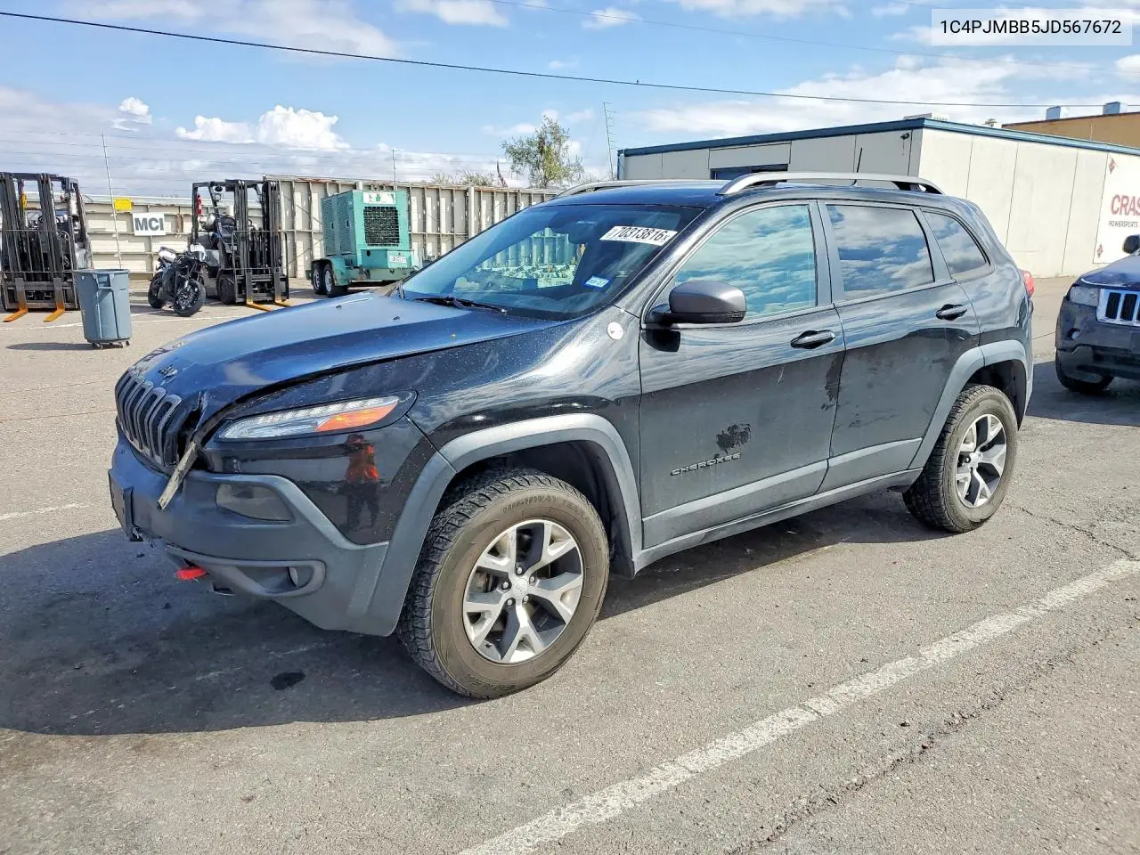JEEP CHEROKEE 2018, VIN 1C4PJMBB5JD567672