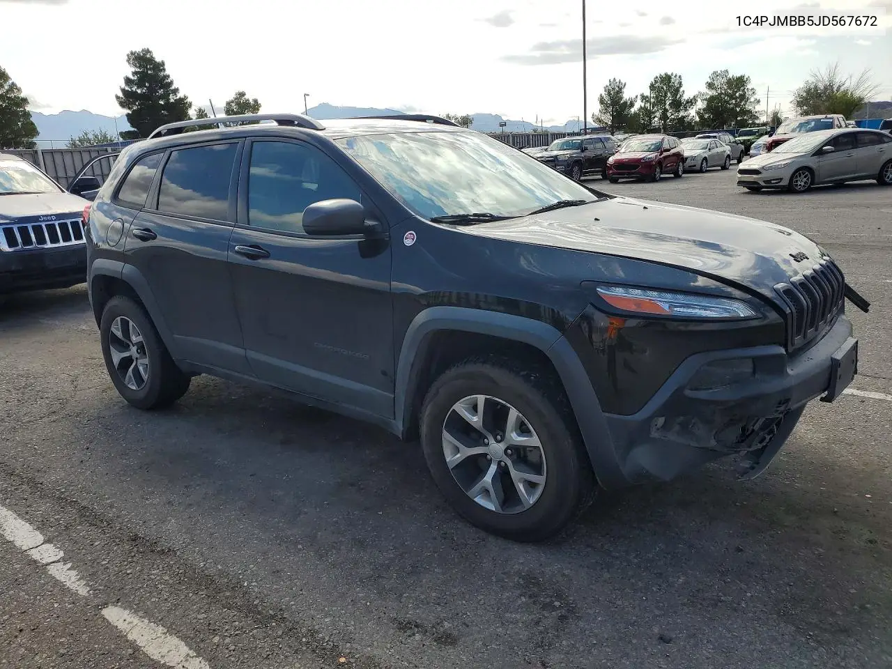 2018 JEEP CHEROKEE VIN 1C4PJMBB5JD567672 — фото 4