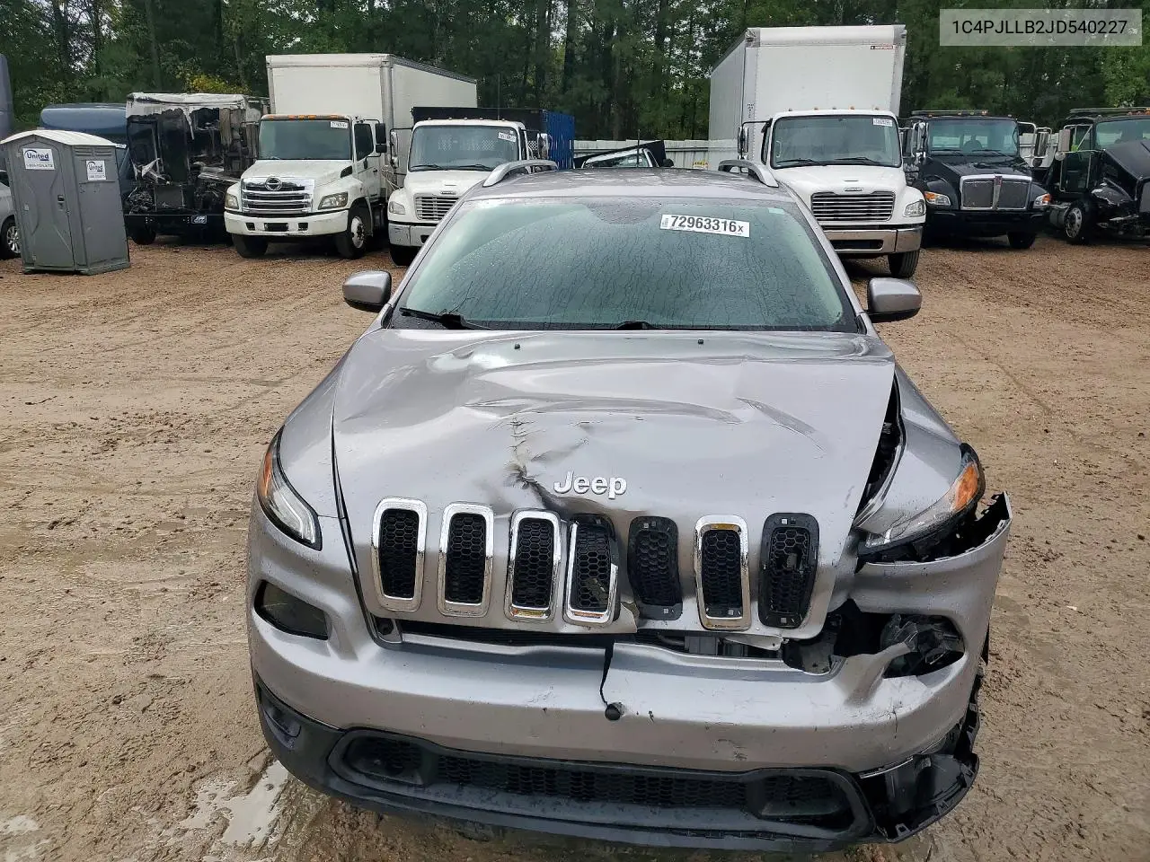 2018 JEEP CHEROKEE VIN 1C4PJLLB2JD540227 — фото 5