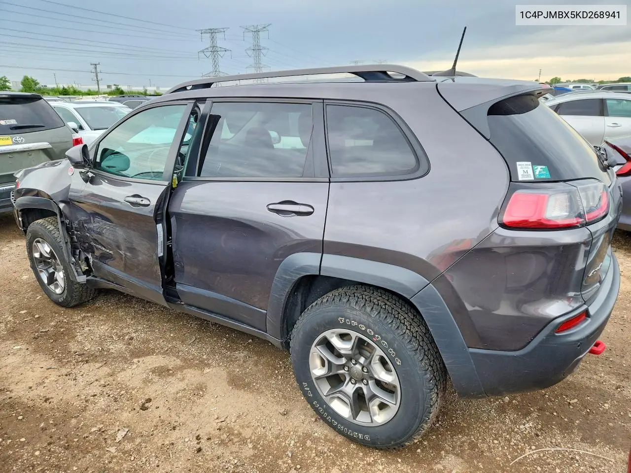 2019 JEEP CHEROKEE VIN 1C4PJMBX5KD268941 — фото 2