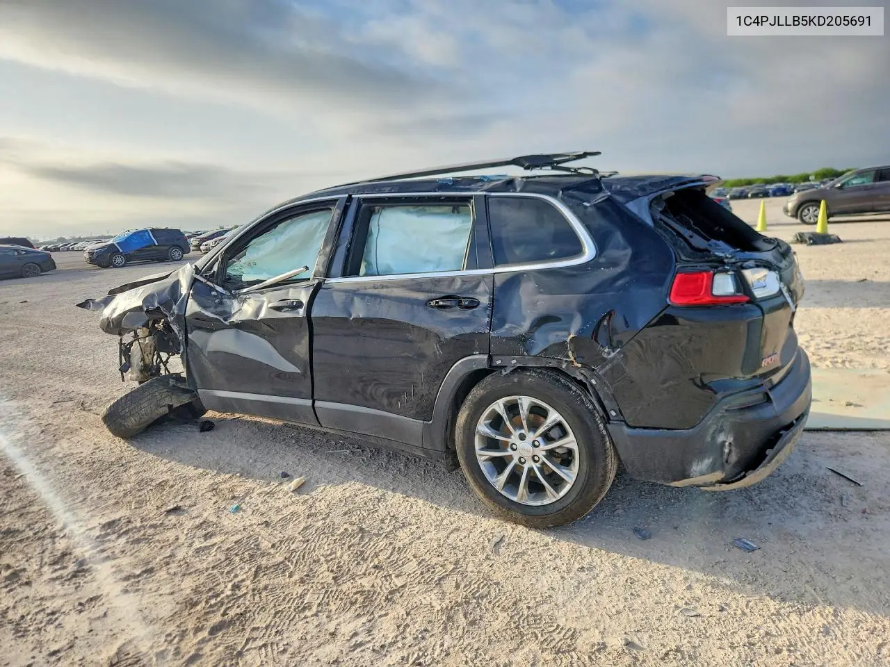 2019 JEEP CHEROKEE VIN 1C4PJLLB5KD205691 — фото 2