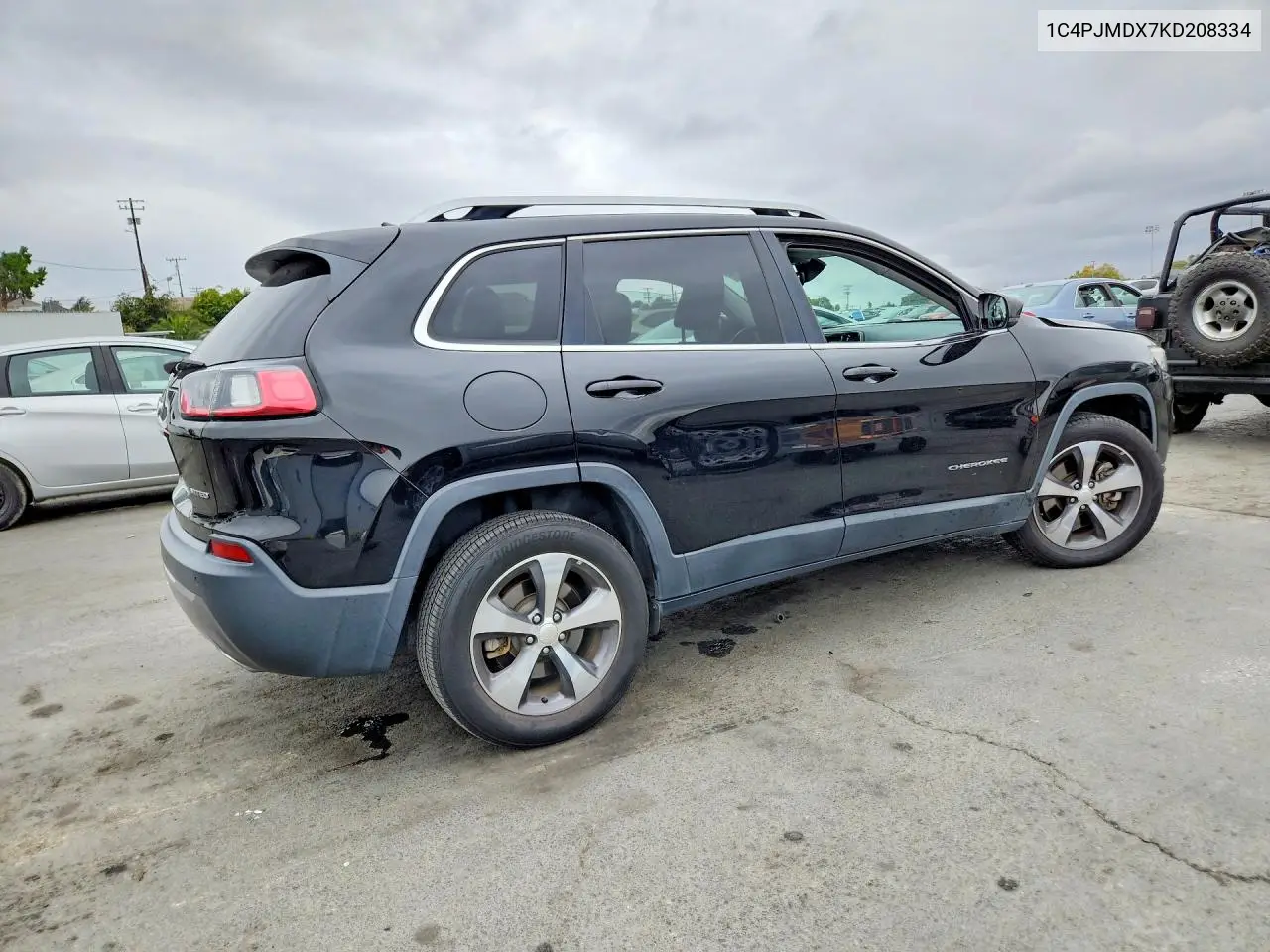2019 JEEP CHEROKEE VIN 1C4PJMDX7KD208334 — фото 3