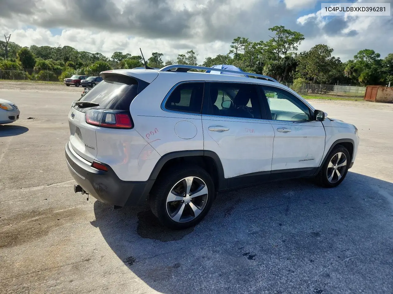 2019 JEEP CHEROKEE VIN 1C4PJLDBXKD396281 — фото 3