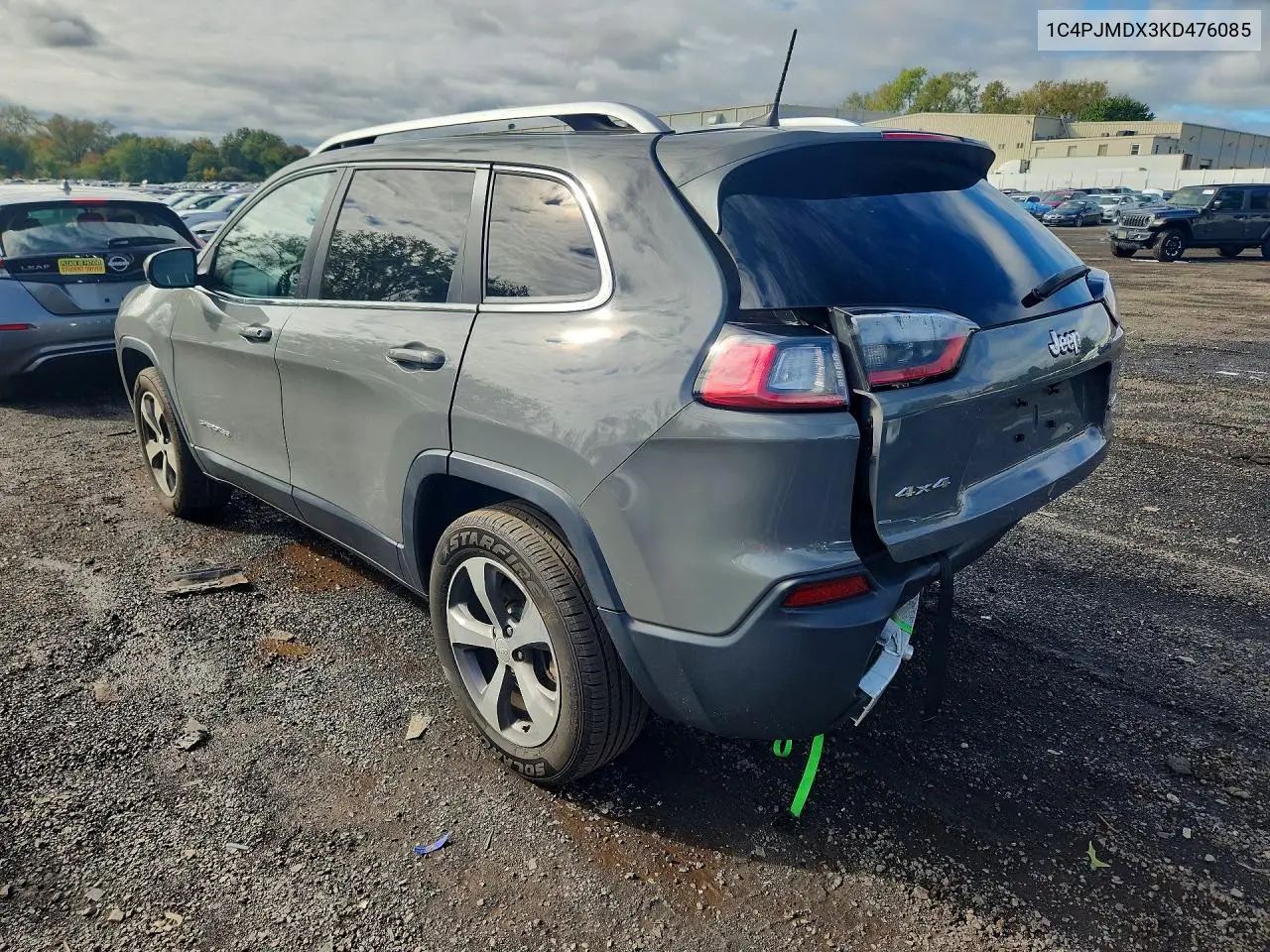 2019 JEEP CHEROKEE VIN 1C4PJMDX3KD476085 — фото 2