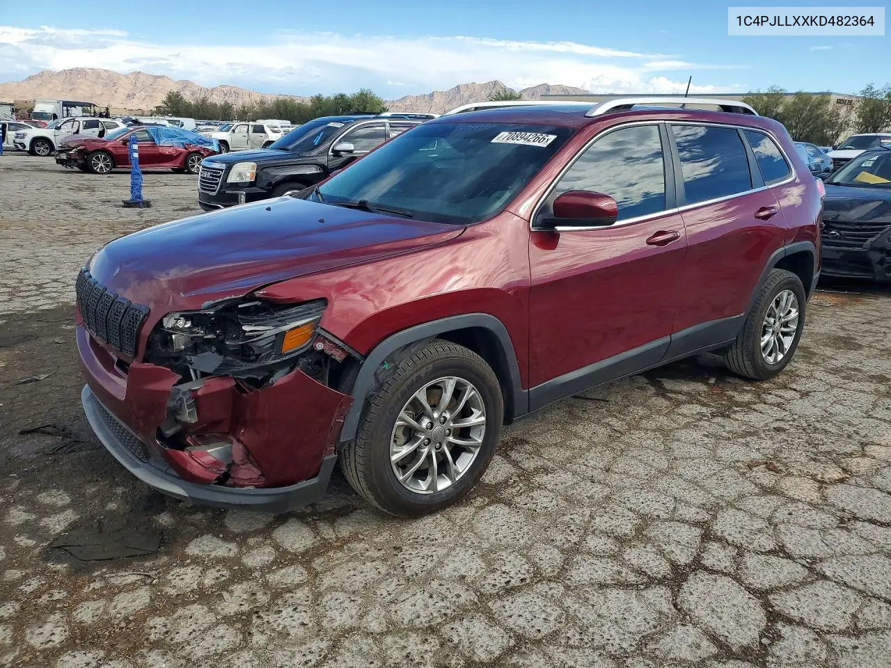 JEEP CHEROKEE 2019, VIN 1C4PJLLXXKD482364