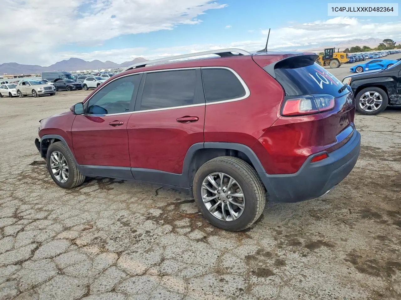2019 JEEP CHEROKEE VIN 1C4PJLLXXKD482364 — фото 2