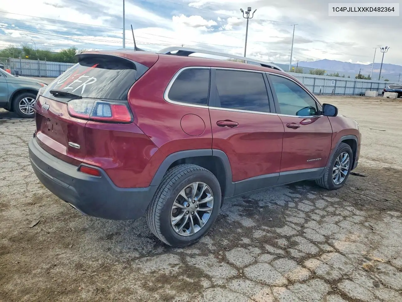 2019 JEEP CHEROKEE VIN 1C4PJLLXXKD482364 — фото 3