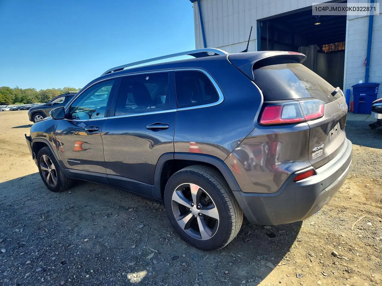 2019 JEEP CHEROKEE VIN 1C4PJMDX0KD322871 — фото 2