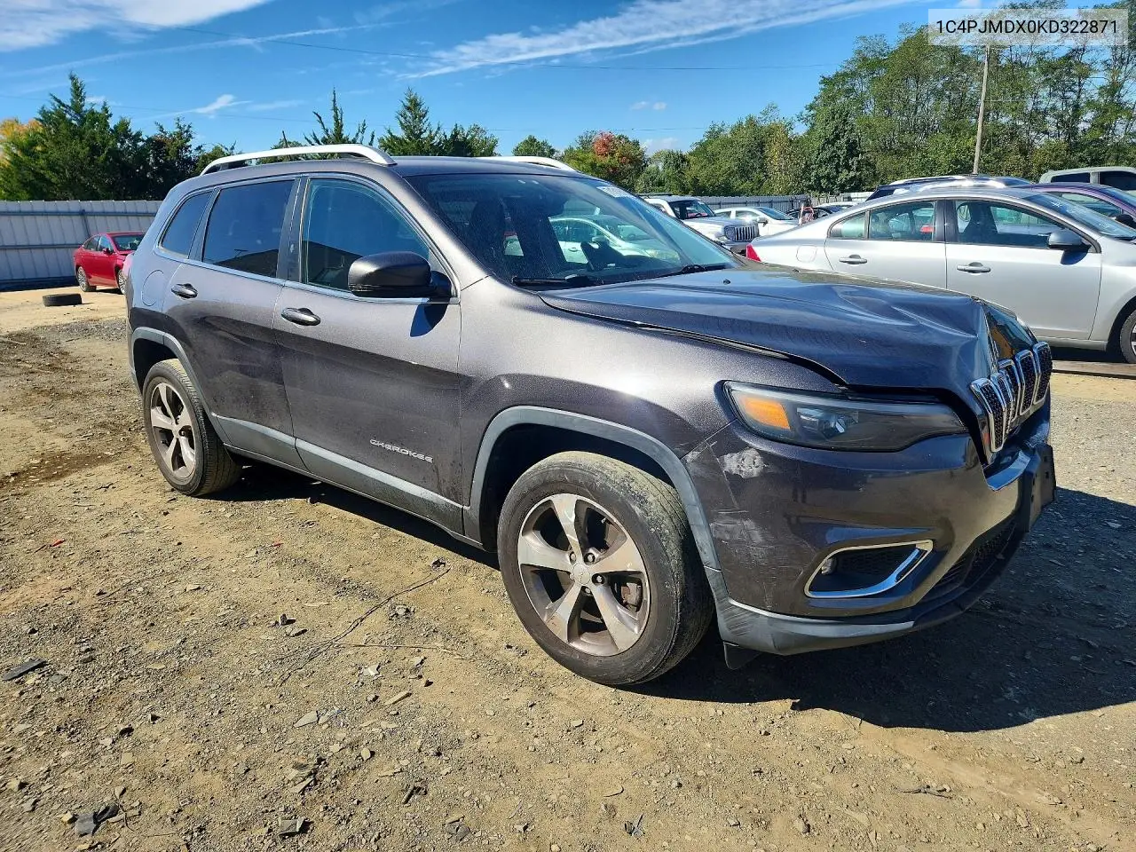 2019 JEEP CHEROKEE VIN 1C4PJMDX0KD322871 — фото 4