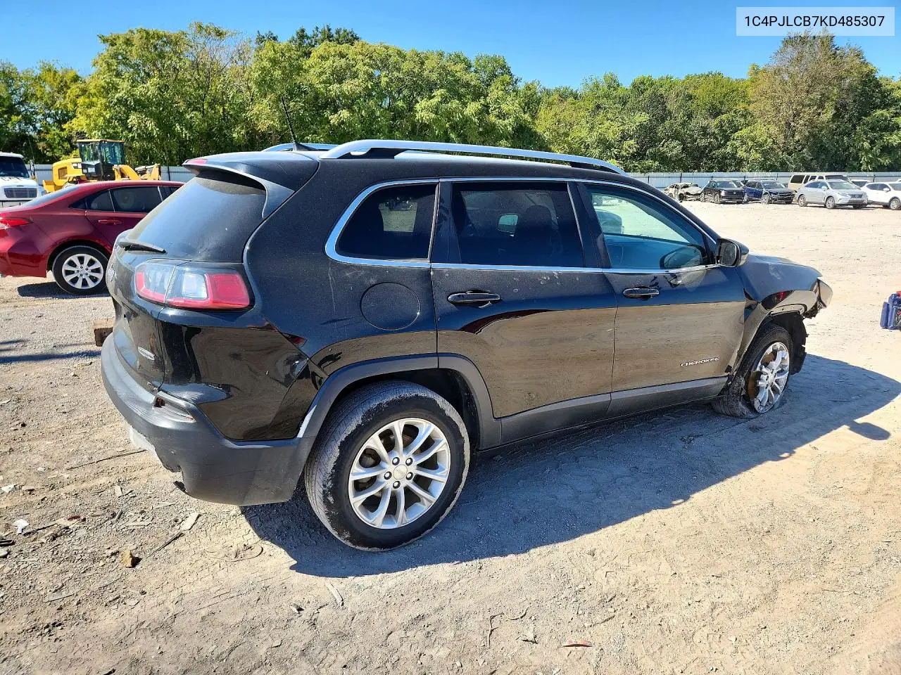 2019 JEEP CHEROKEE VIN 1C4PJLCB7KD485307 — фото 3