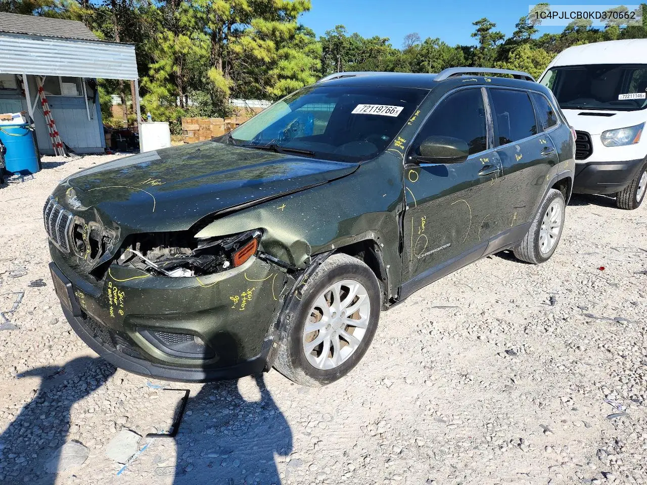 JEEP CHEROKEE 2019, VIN 1C4PJLCB0KD370662