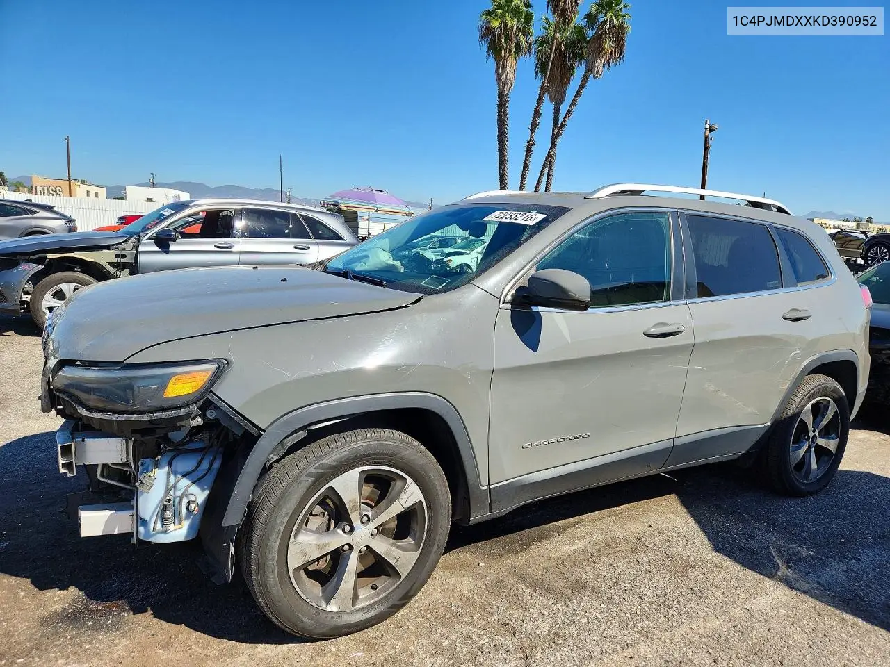 JEEP CHEROKEE 2019, VIN 1C4PJMDXXKD390952