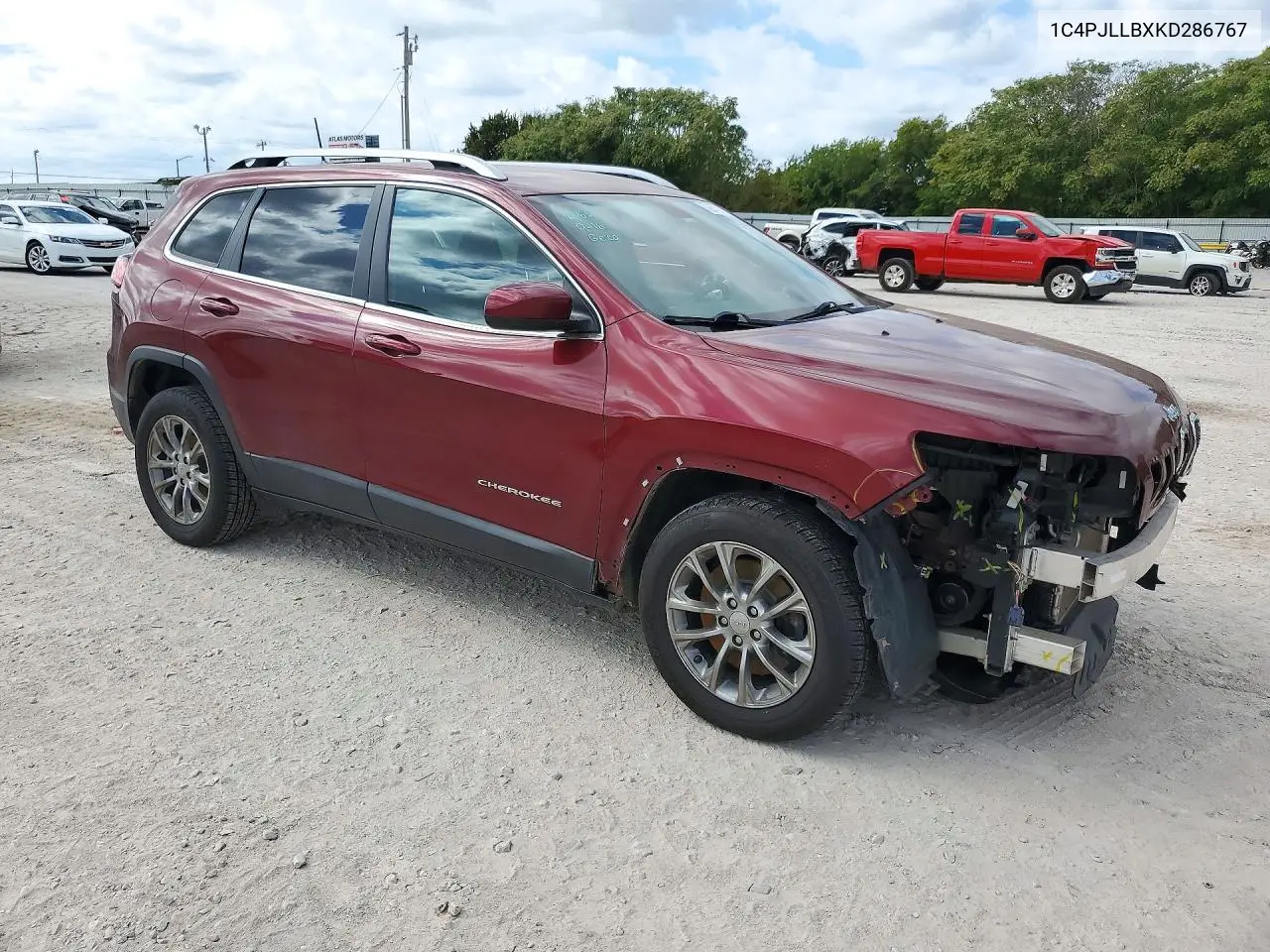 2019 JEEP CHEROKEE VIN 1C4PJLLBXKD286767 — фото 4