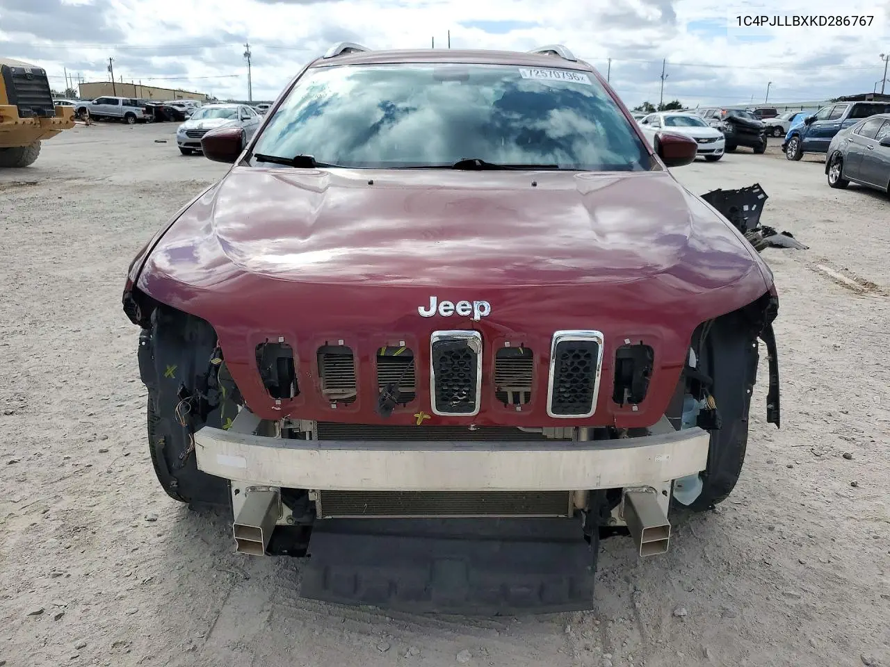 2019 JEEP CHEROKEE VIN 1C4PJLLBXKD286767 — фото 5