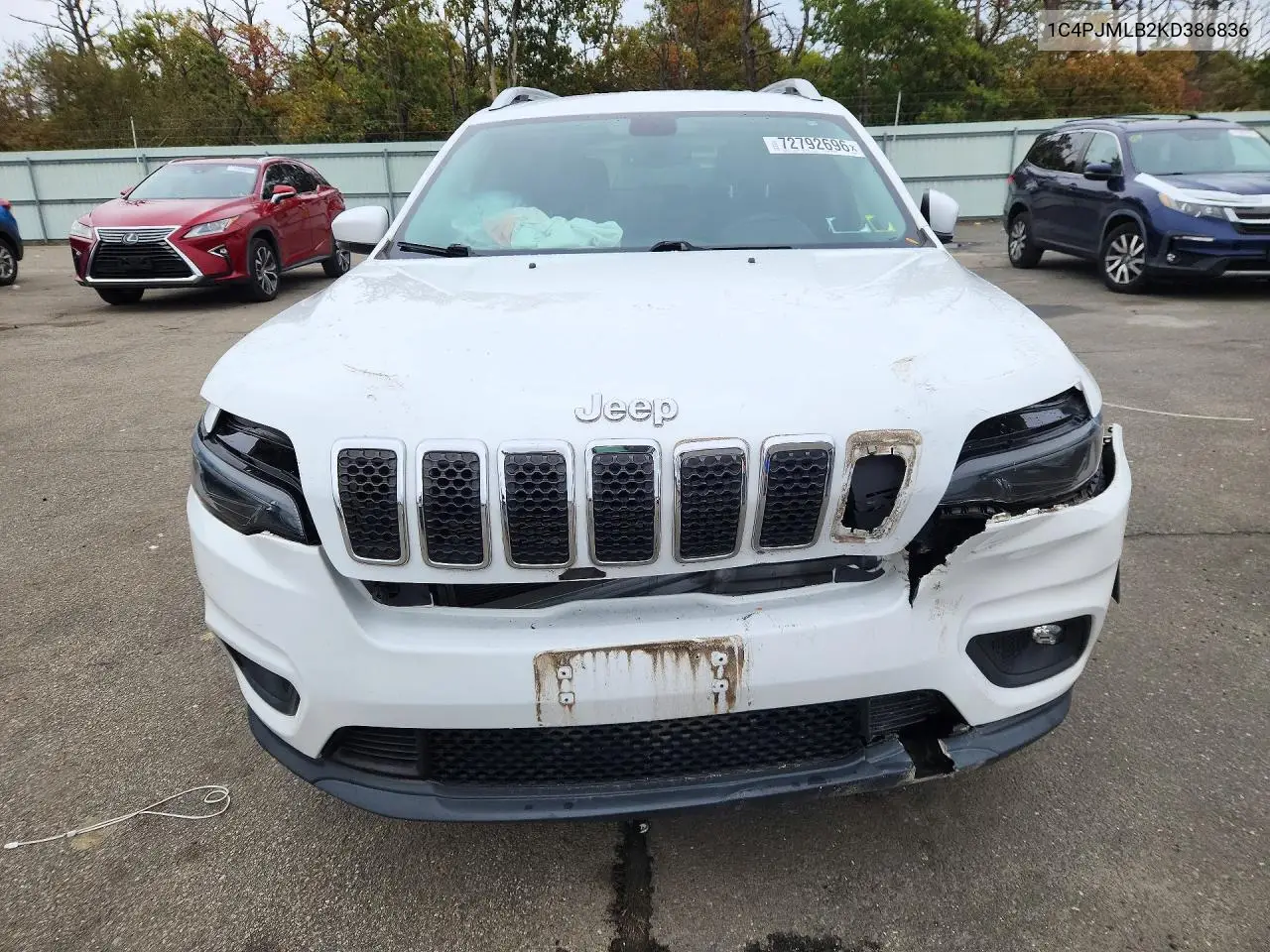 2019 JEEP CHEROKEE VIN 1C4PJMLB2KD386836 — фото 5