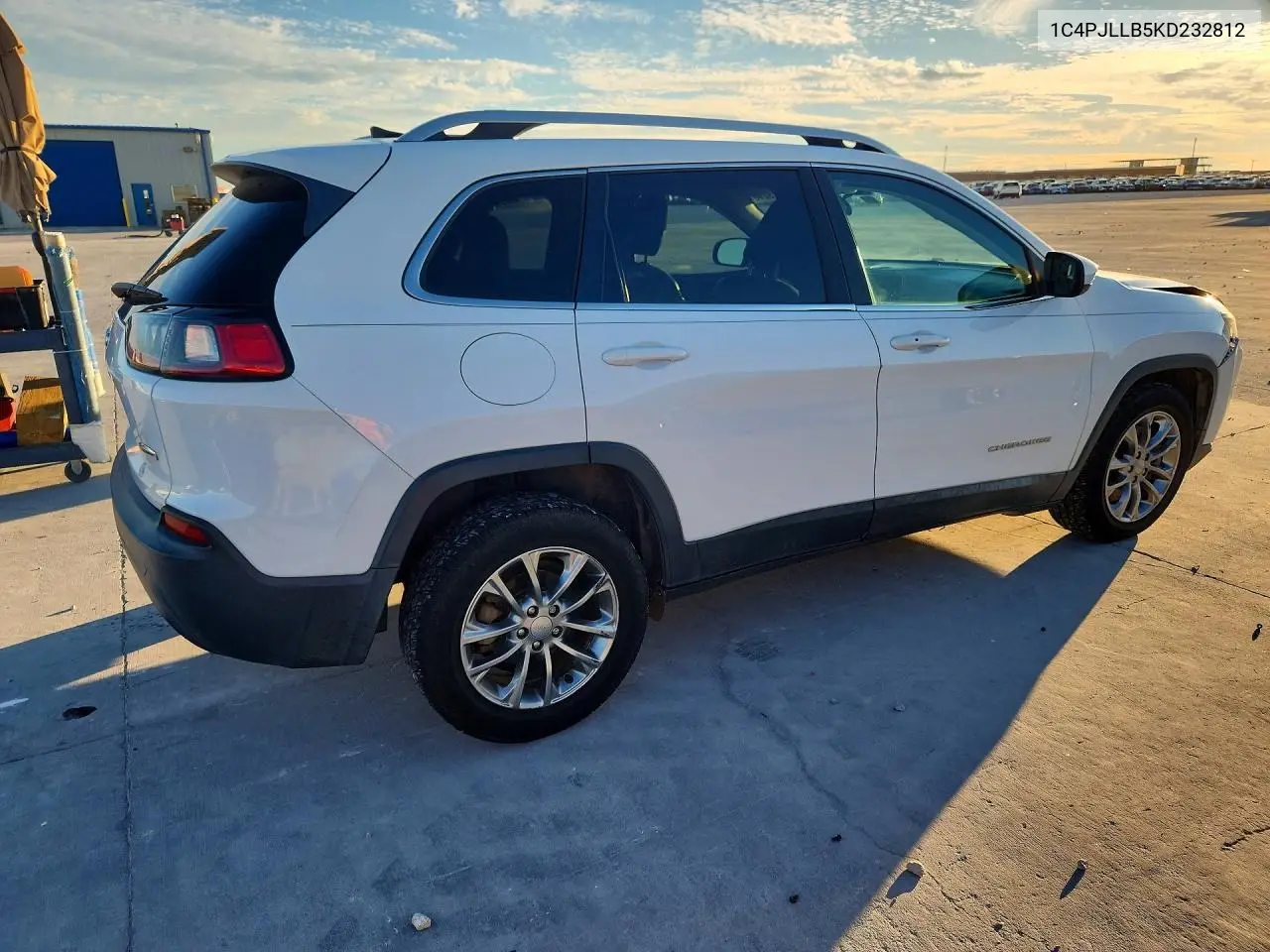 2019 JEEP CHEROKEE VIN 1C4PJLLB5KD232812 — фото 3
