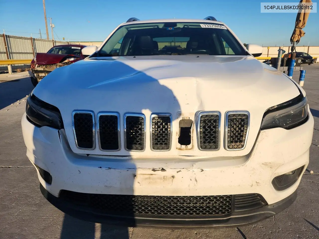 2019 JEEP CHEROKEE VIN 1C4PJLLB5KD232812 — фото 5