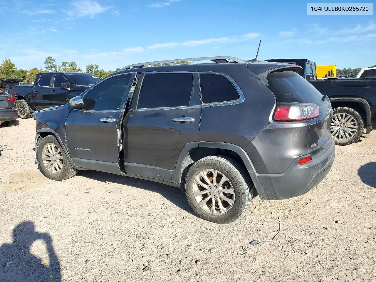 2019 JEEP CHEROKEE VIN 1C4PJLLB0KD265720 — фото 2