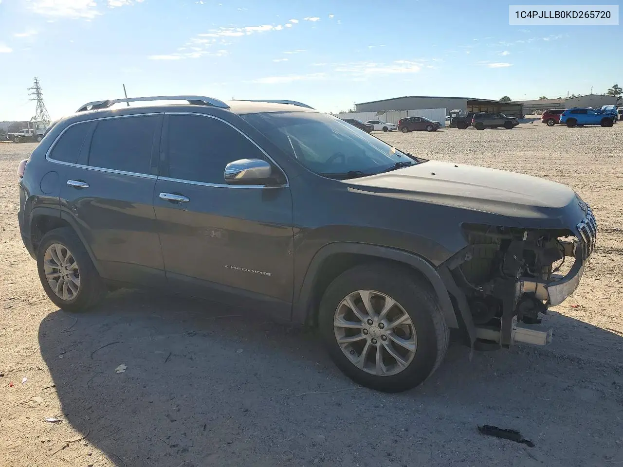 2019 JEEP CHEROKEE VIN 1C4PJLLB0KD265720 — фото 4