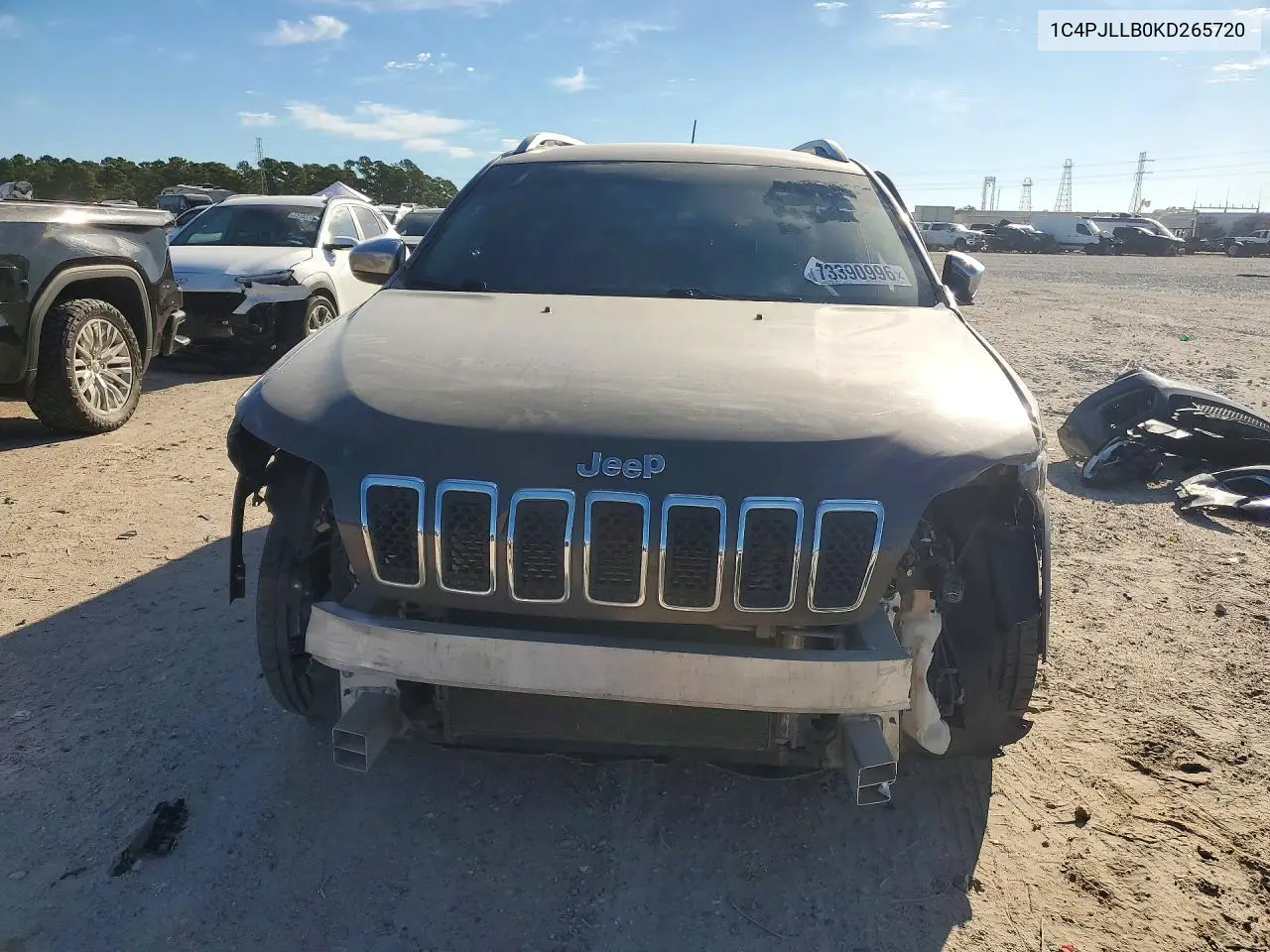 2019 JEEP CHEROKEE VIN 1C4PJLLB0KD265720 — фото 5
