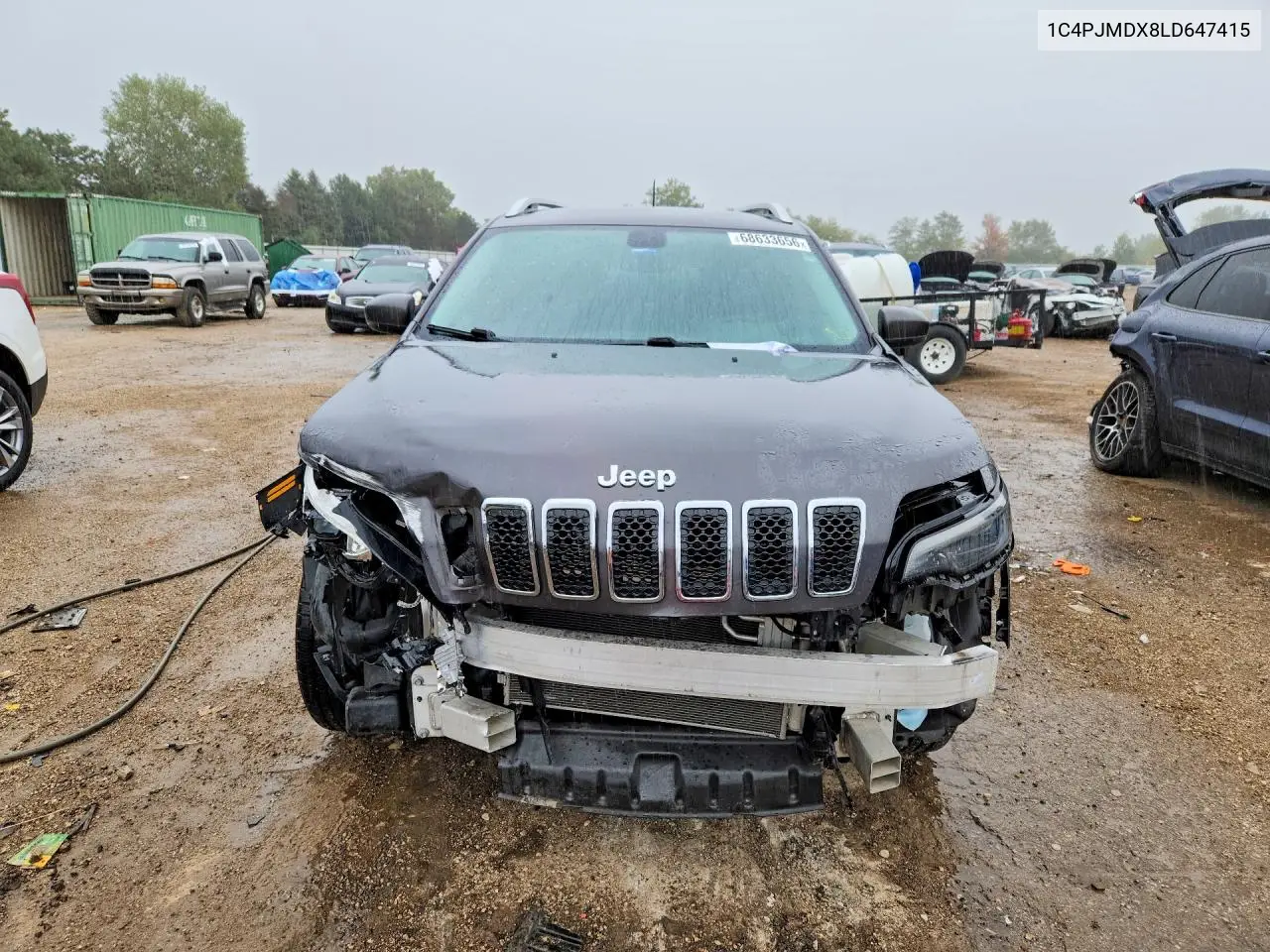 2020 JEEP CHEROKEE VIN 1C4PJMDX8LD647415 — фото 5