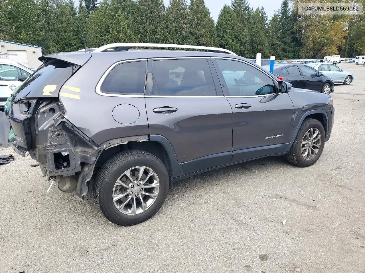 2020 JEEP CHEROKEE VIN 1C4PJMLB8LD569062 — фото 3