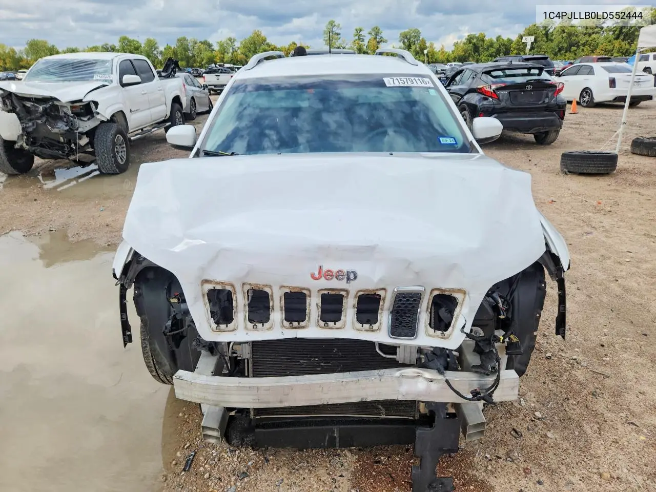 2020 JEEP CHEROKEE VIN 1C4PJLLB0LD552444 — фото 5