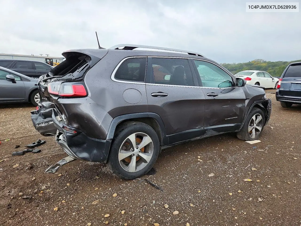 2020 JEEP CHEROKEE VIN 1C4PJMDX7LD628936 — фото 3