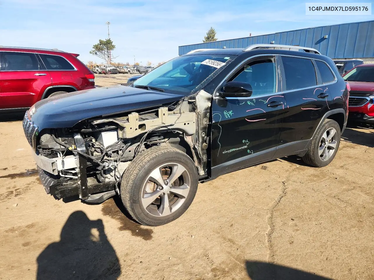JEEP CHEROKEE 2020, VIN 1C4PJMDX7LD595176