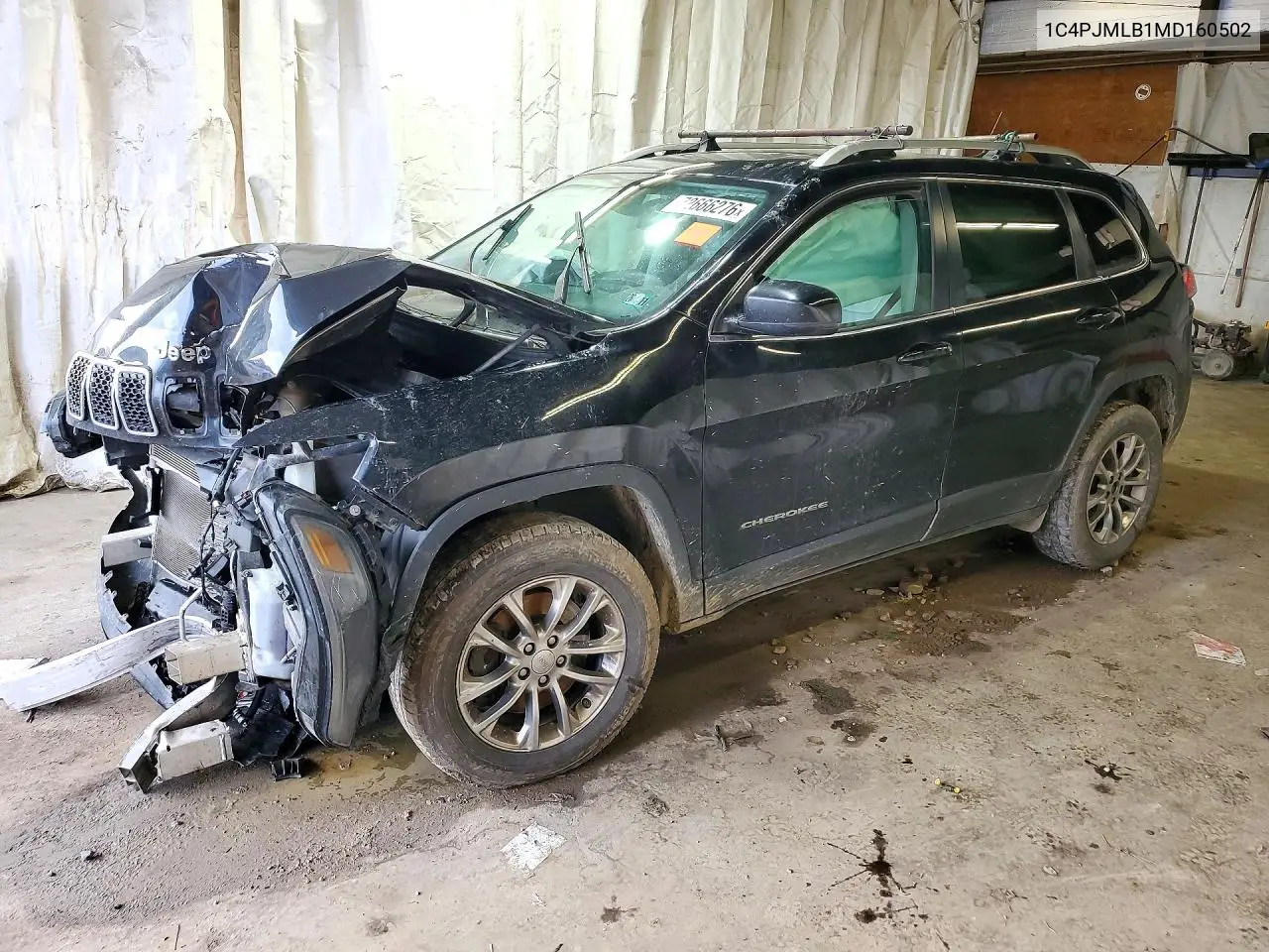 JEEP CHEROKEE 2021, VIN 1C4PJMLB1MD160502