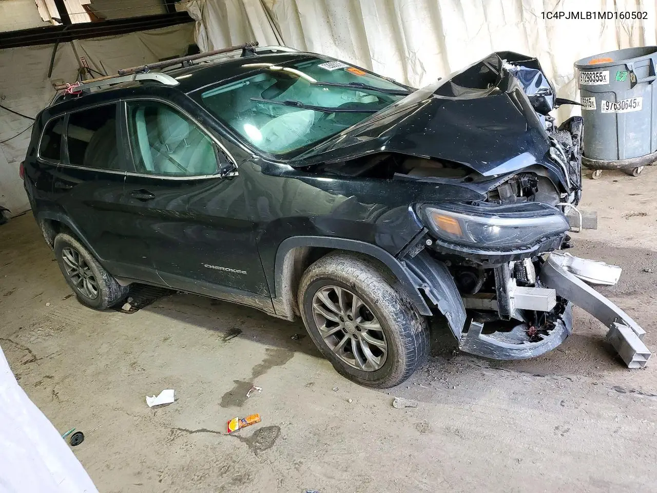 2021 JEEP CHEROKEE VIN 1C4PJMLB1MD160502 — фото 4