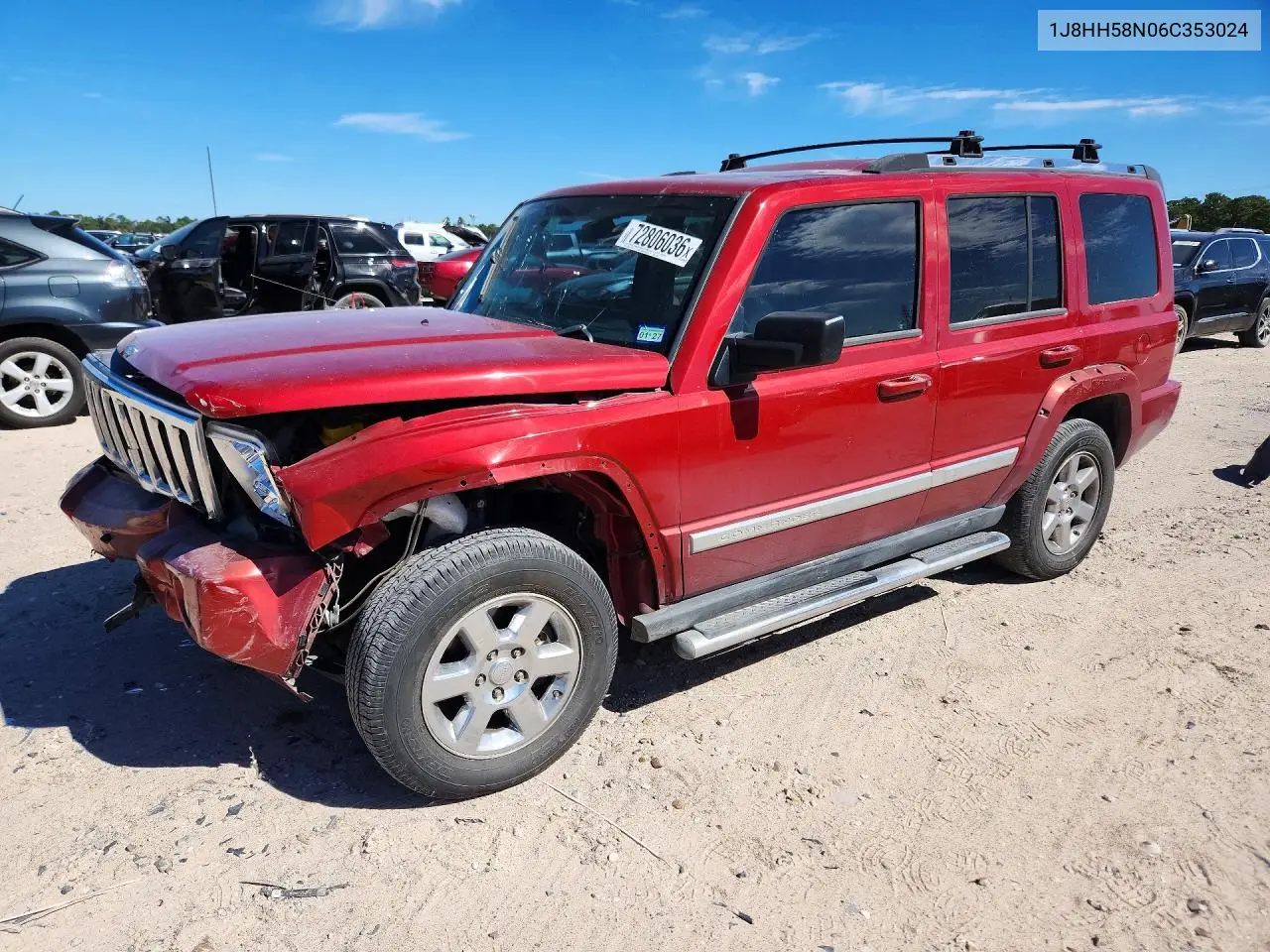 JEEP COMMANDER 2006, VIN 1J8HH58N06C353024