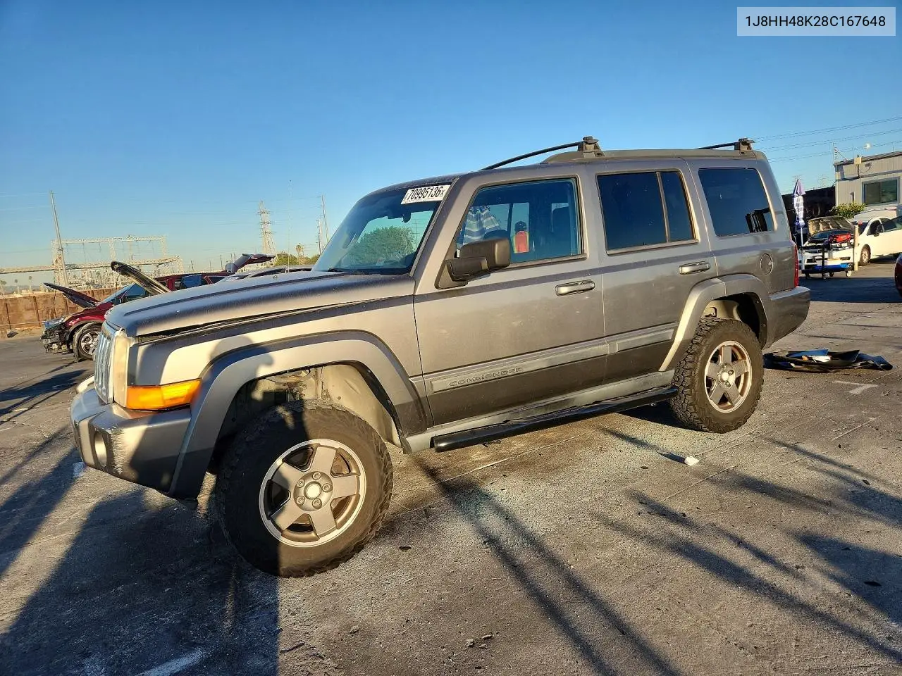 JEEP COMMANDER 2008, VIN 1J8HH48K28C167648