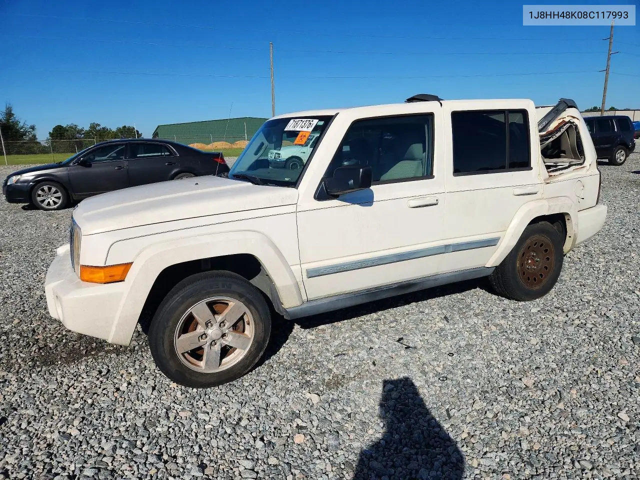 JEEP COMMANDER 2008, VIN 1J8HH48K08C117993