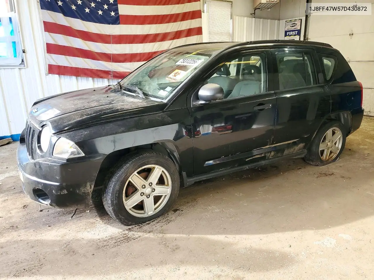 JEEP COMPASS 2007, VIN 1J8FF47W57D430872