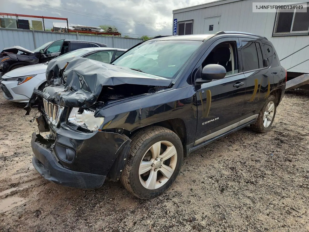 JEEP COMPASS 2011, VIN 1J4NF1FB9BD134949