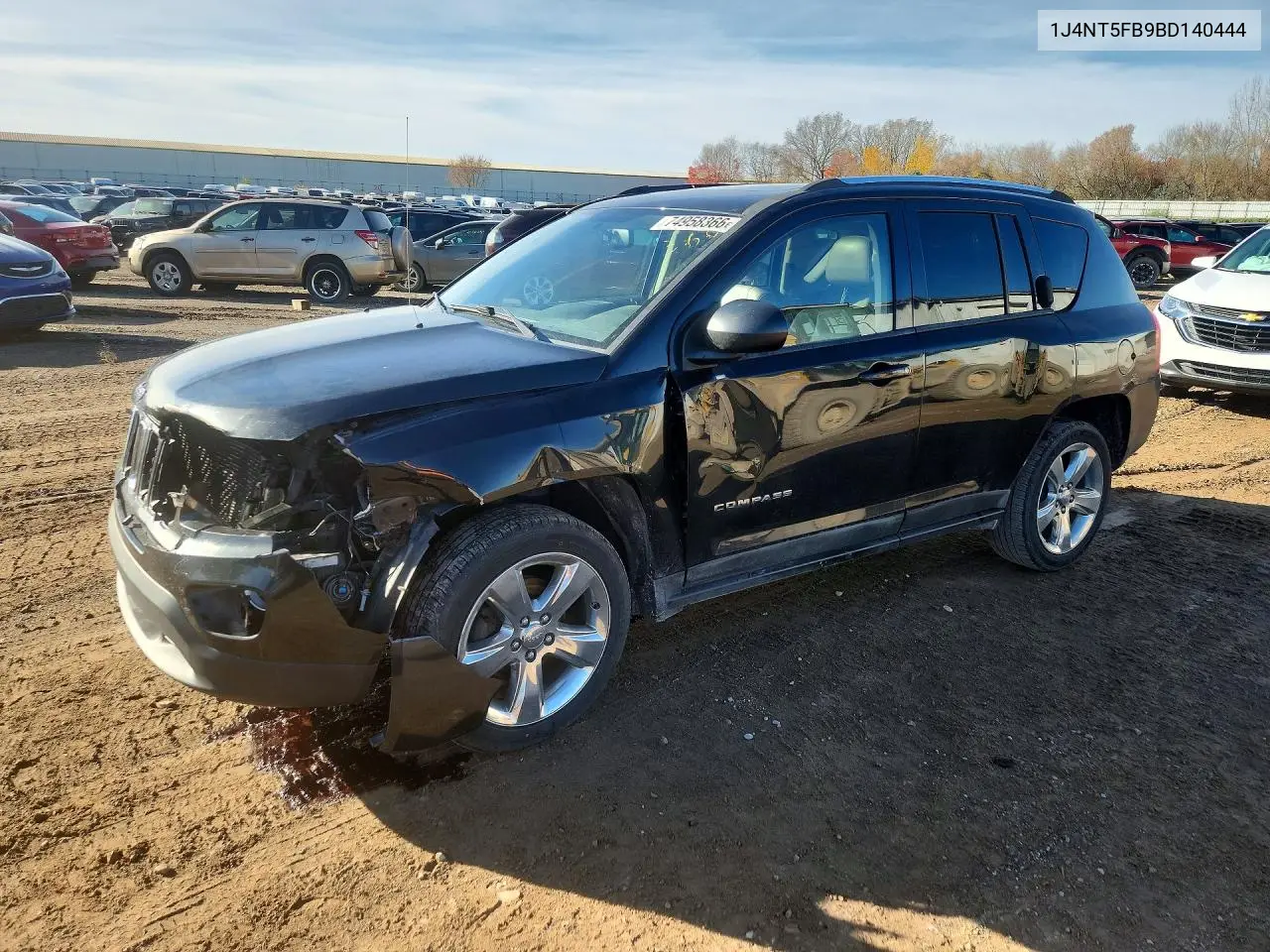 JEEP COMPASS 2011, VIN 1J4NT5FB9BD140444